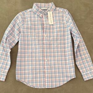 Janie and Jack Pink and Blue Checkered Shirt
